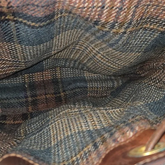 Bogner Brown Leather Backpack Travel Bag Handbag Tote - Picture 13 of 14